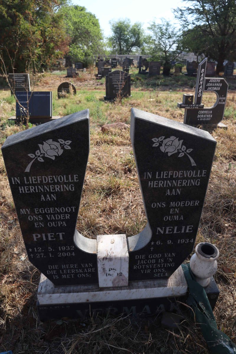 VERMAAK Piet 1932-2004 & Nelie 1934-