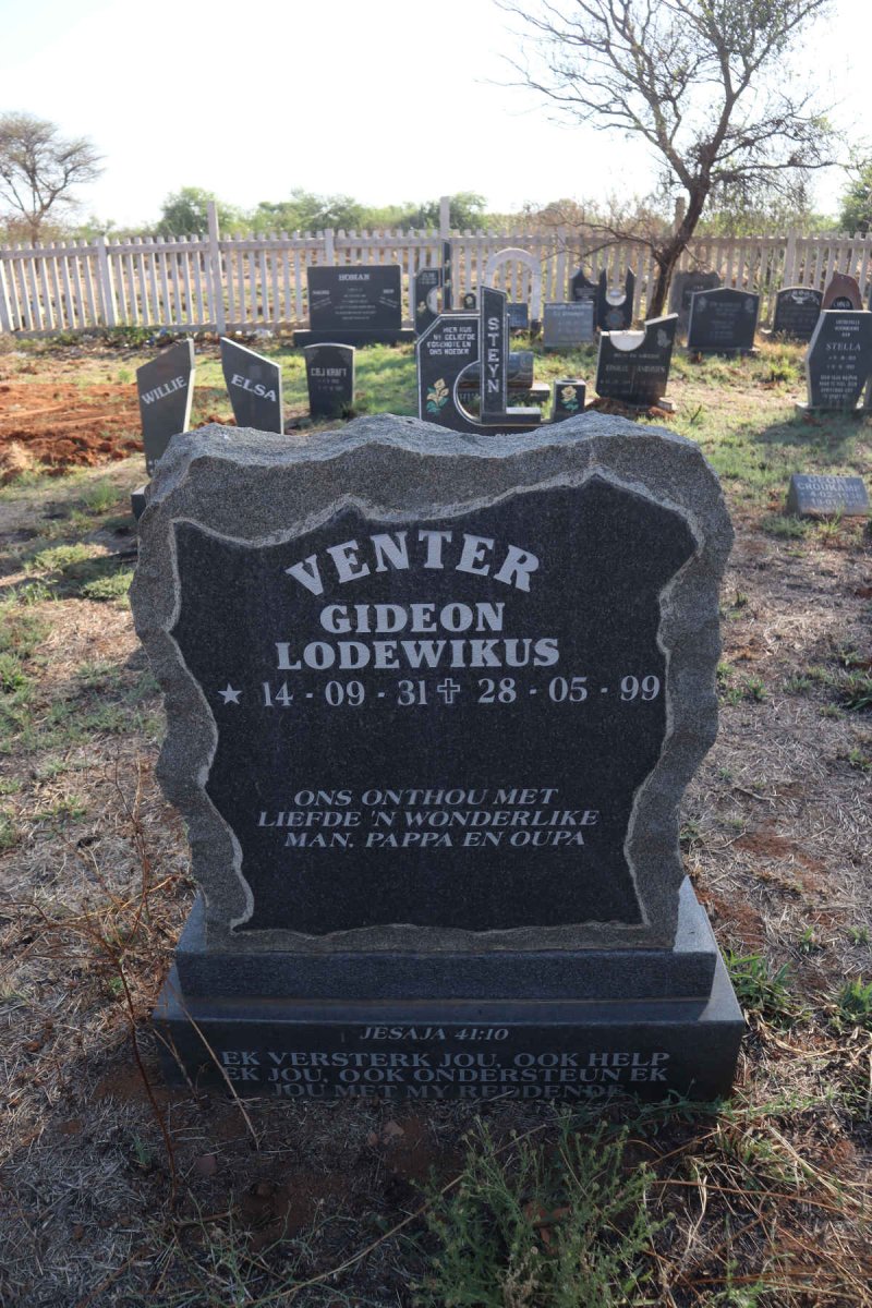 VENTER Gideon Lodewikus 1931-1999