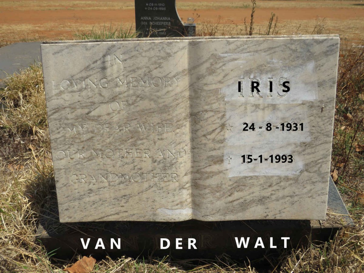 WALT Iris, van der 1931-1993