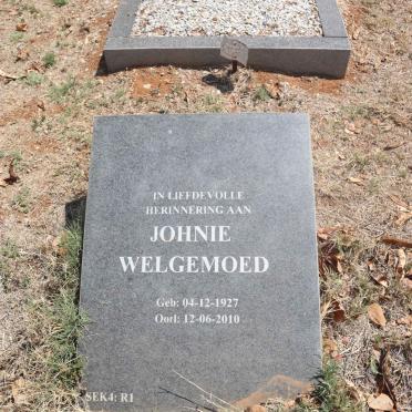 WELGEMOED Johnie 1927-2010