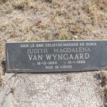 WYNGAARD Judith Magdalena, van 1890-1986