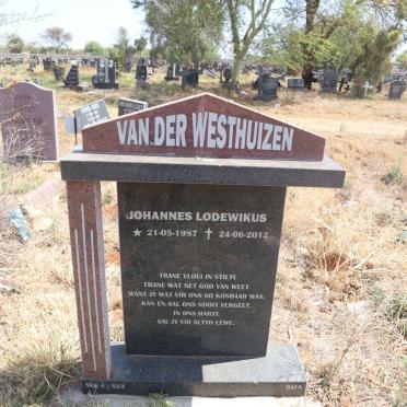WESTHUIZEN Johannes Lodewikus, van der 1987-2012