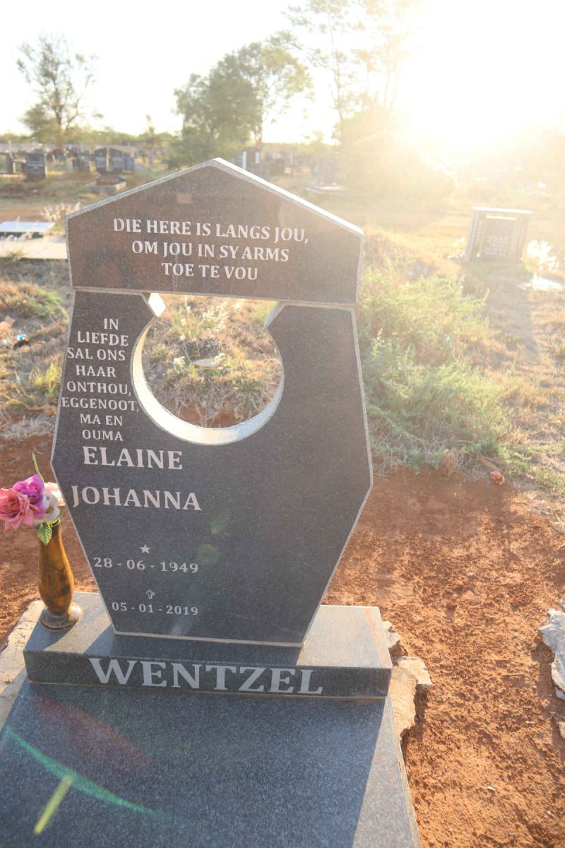 WENTZEL Elaine Johanna 1949-2019
