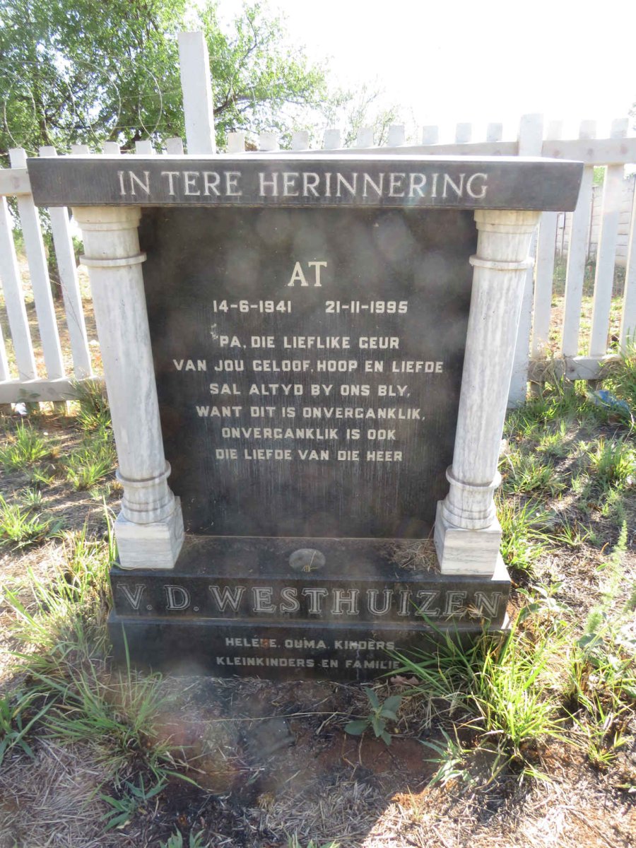 WESTHUIZEN At, v.d. 1941-1995