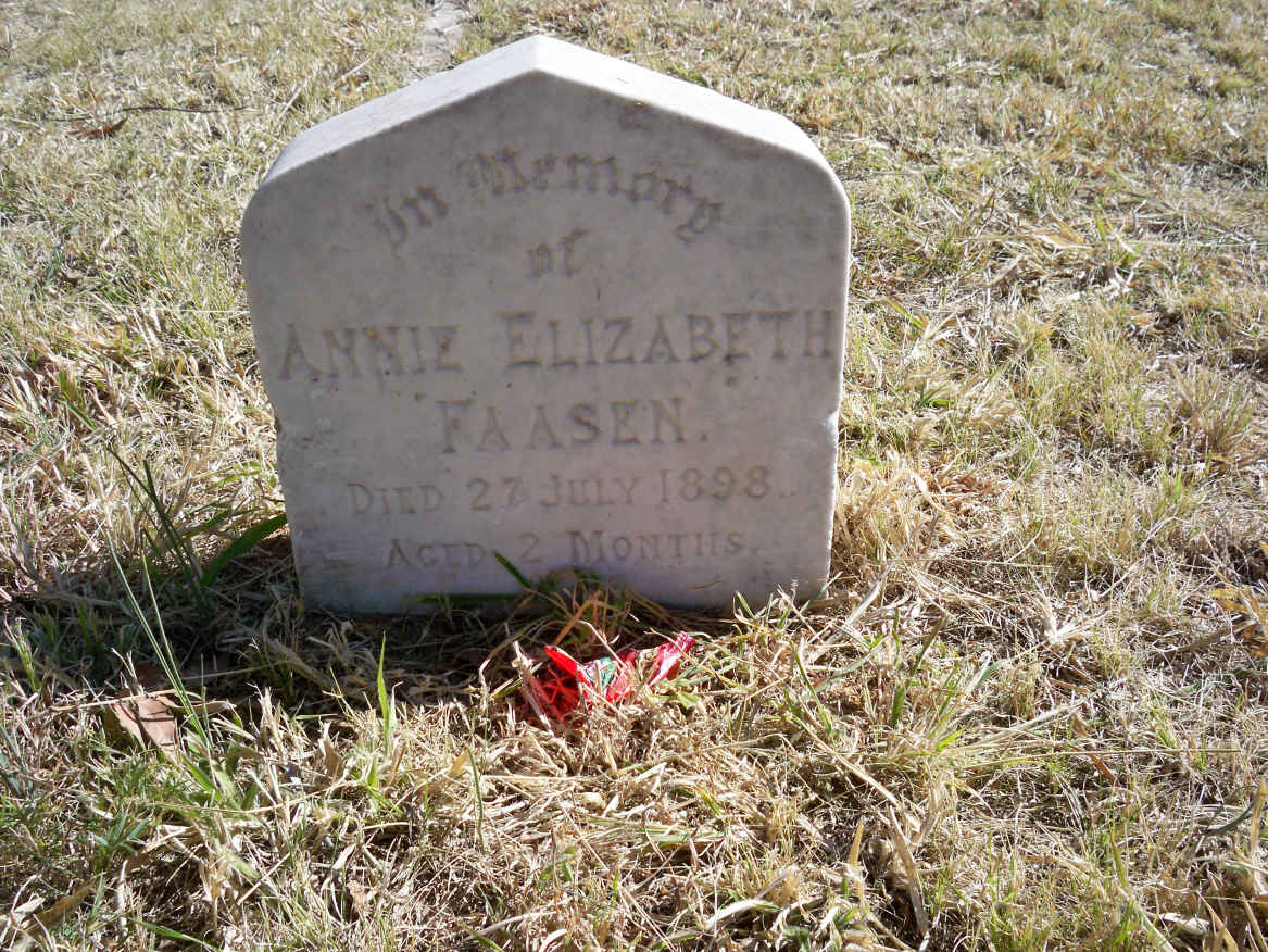 FAASEN Annie Elizabeth -1898