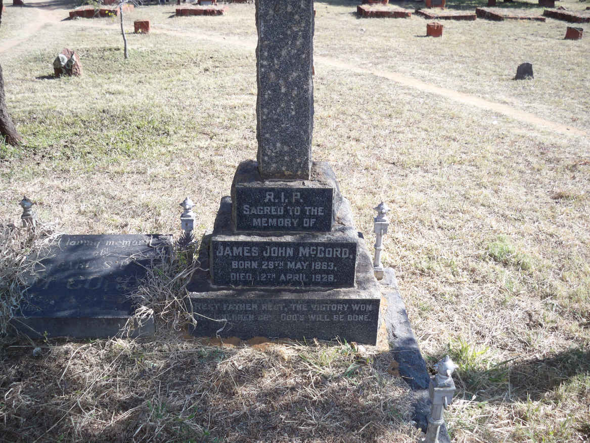 McCORD James John 1863-1928