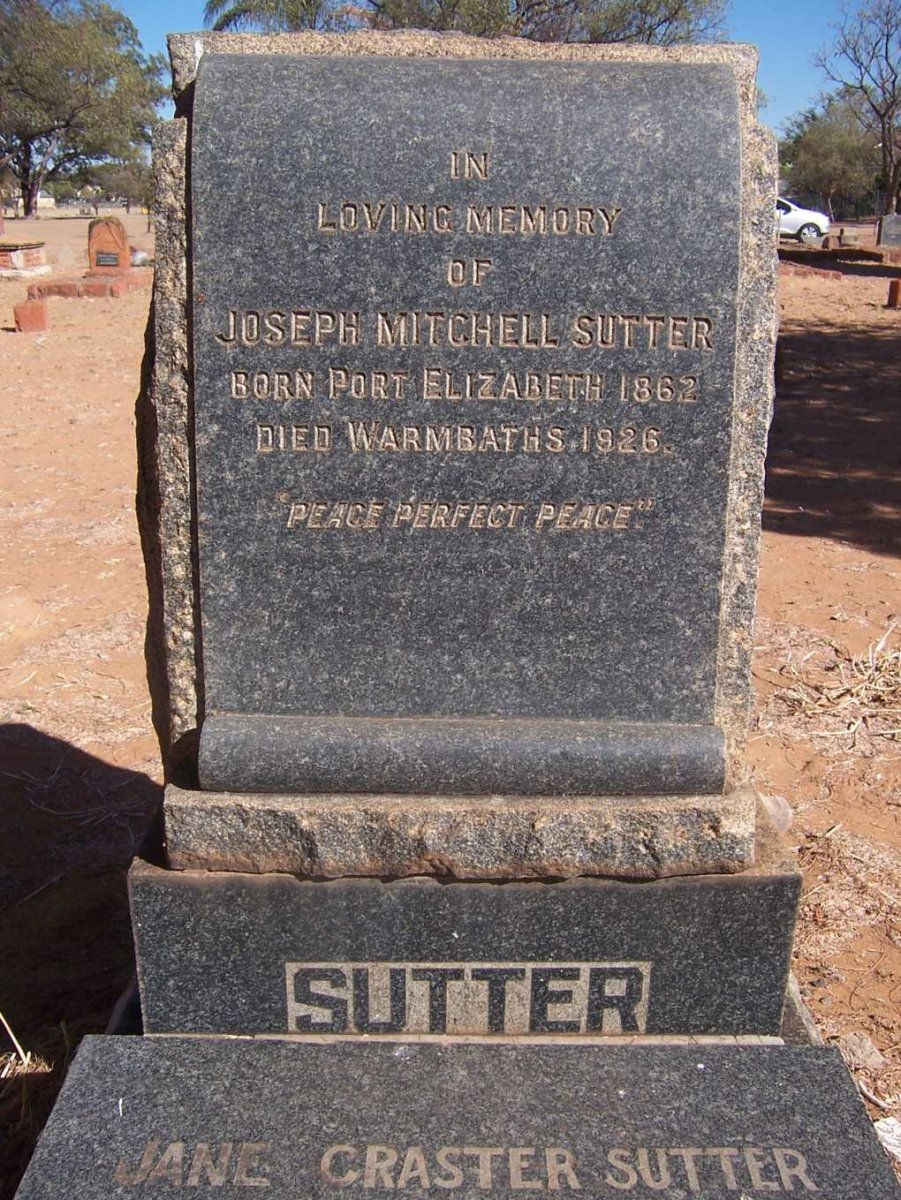 SUTTER Joseph Mitchell 1862-1926 & Jane Craster SPOOR 1875-1950 _1