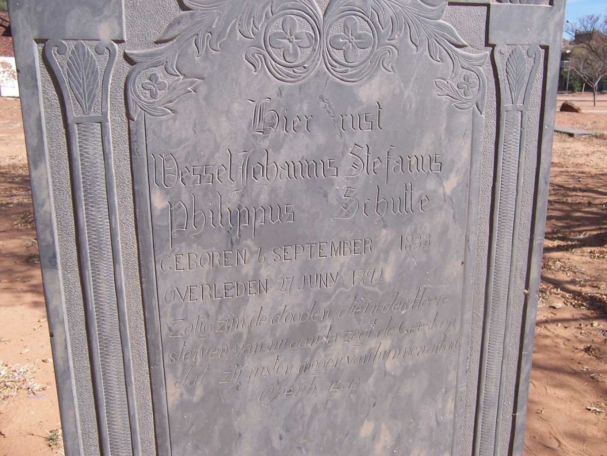 SCHUTTE Wessel Johannis Stefanus Philippus 1833-1892