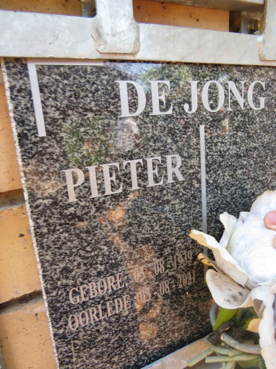 JONG Pieter, de 1939-2021