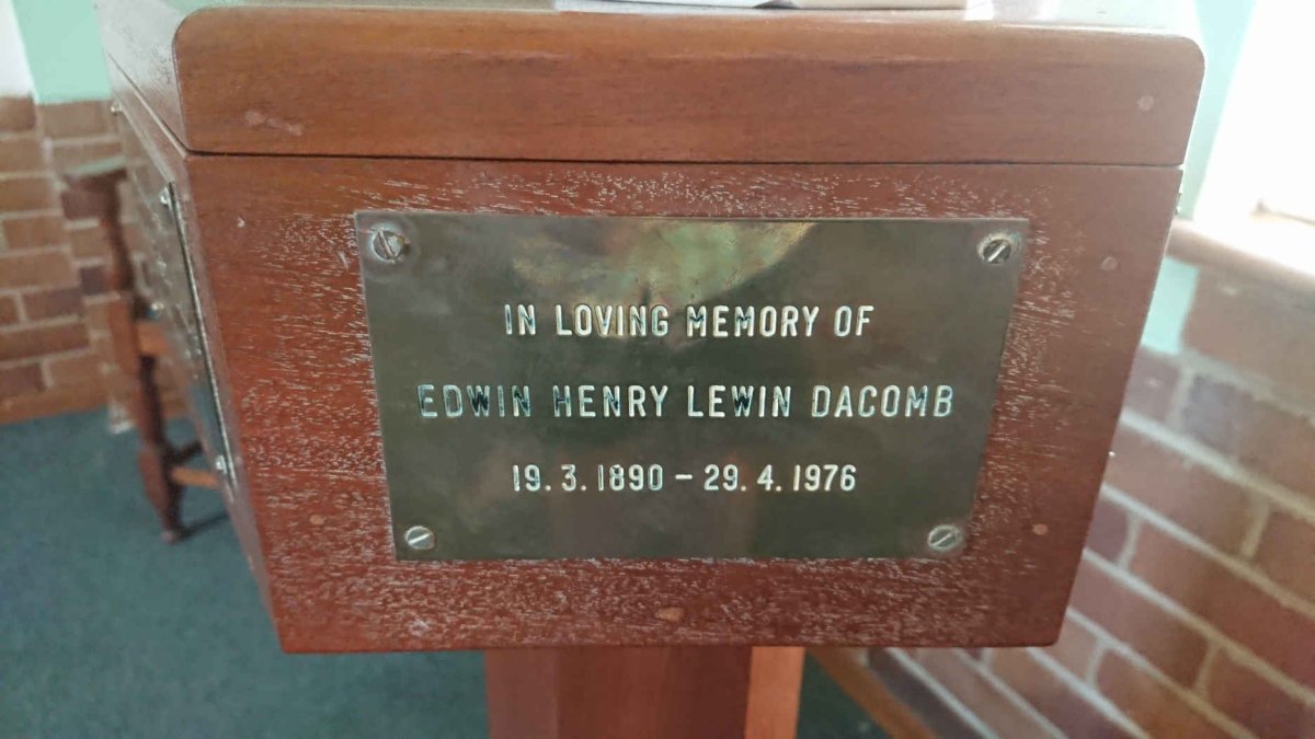DACOMB Edwin Henry Lewin 1890-1976