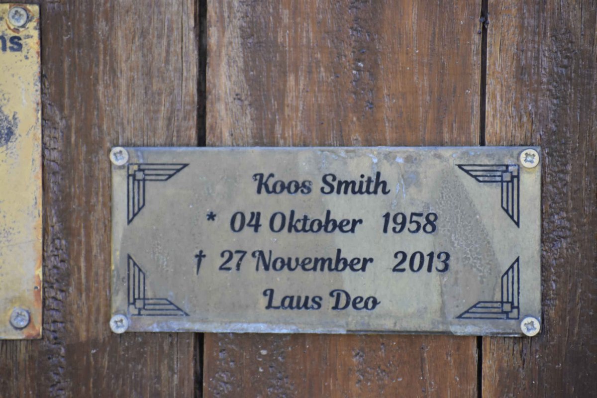 SMITH Koos 1958-2013