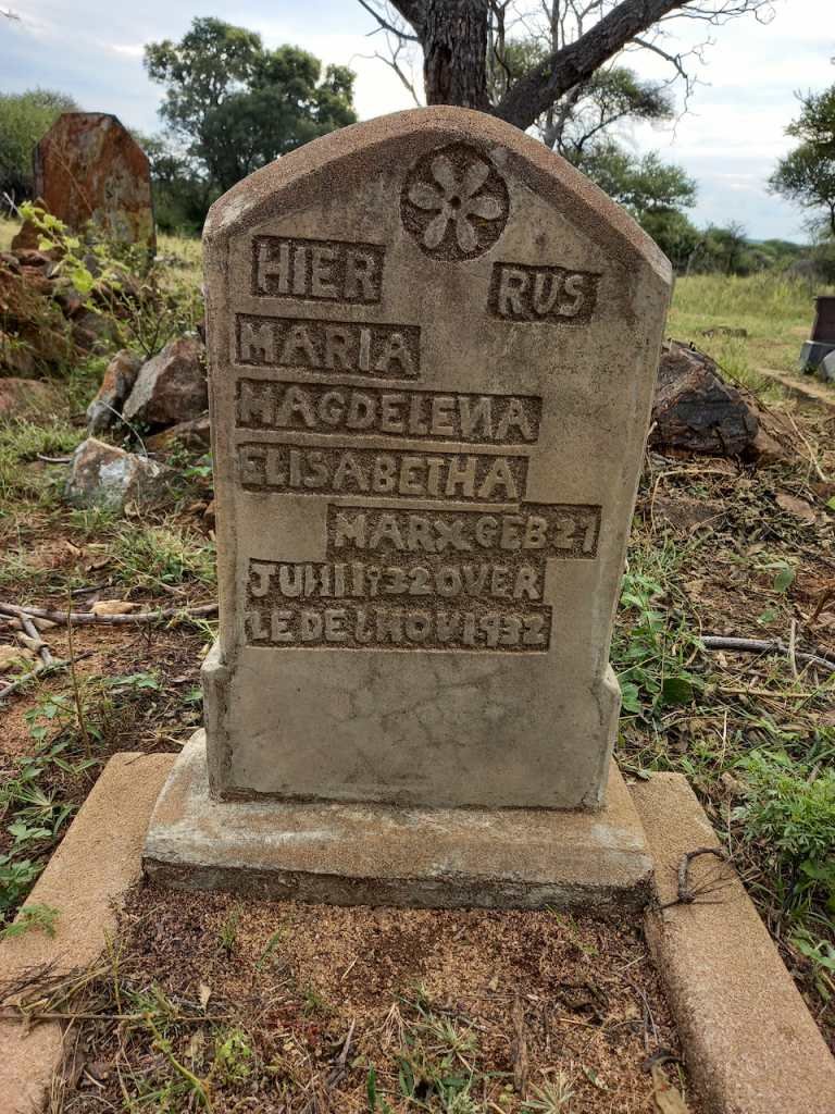 MARX Maria Magdelena Elisabetha 1932-1932