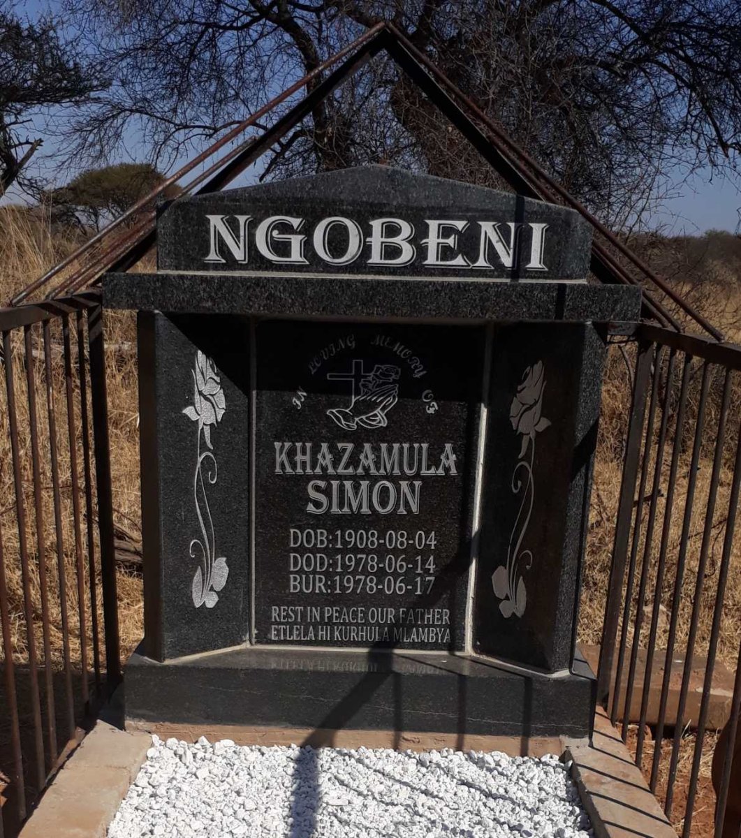NGOBENI Khazamula Simon 1908-1978