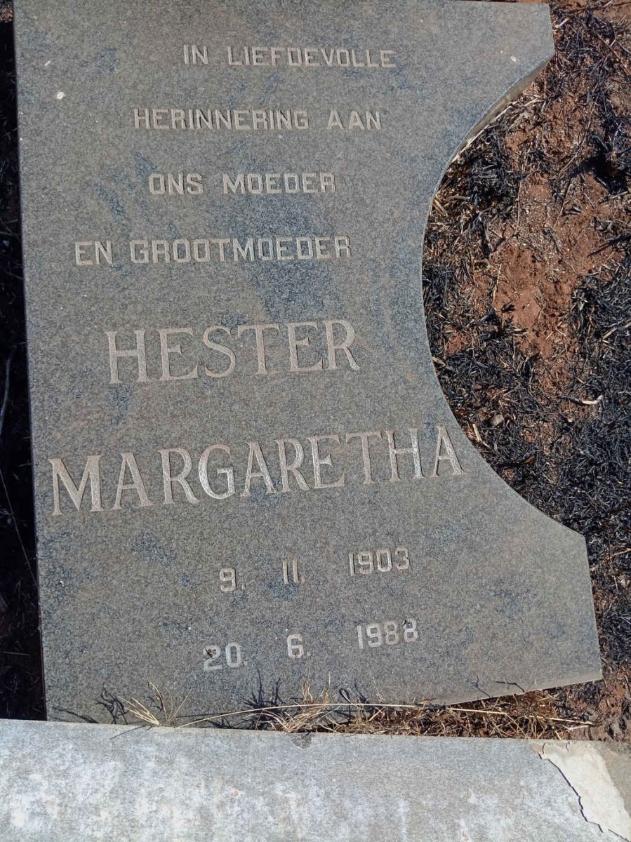 ? Hester Margaretha 1903-1988