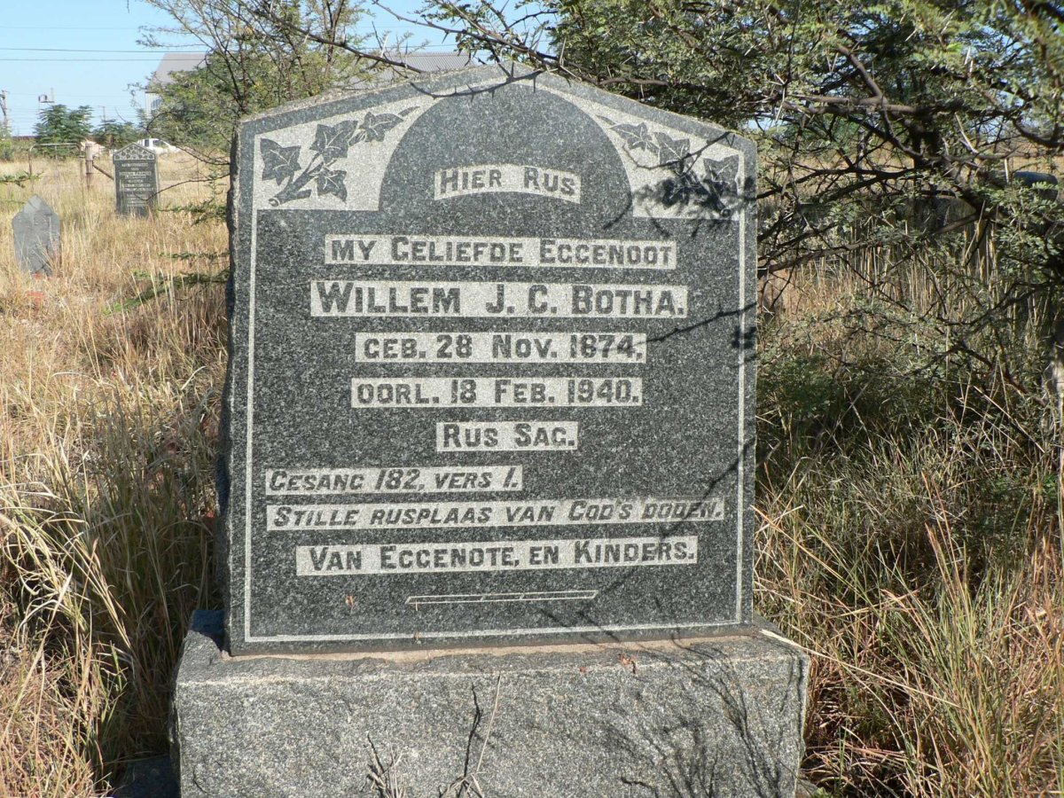 BOTHA Willem J.C. 1874-1940
