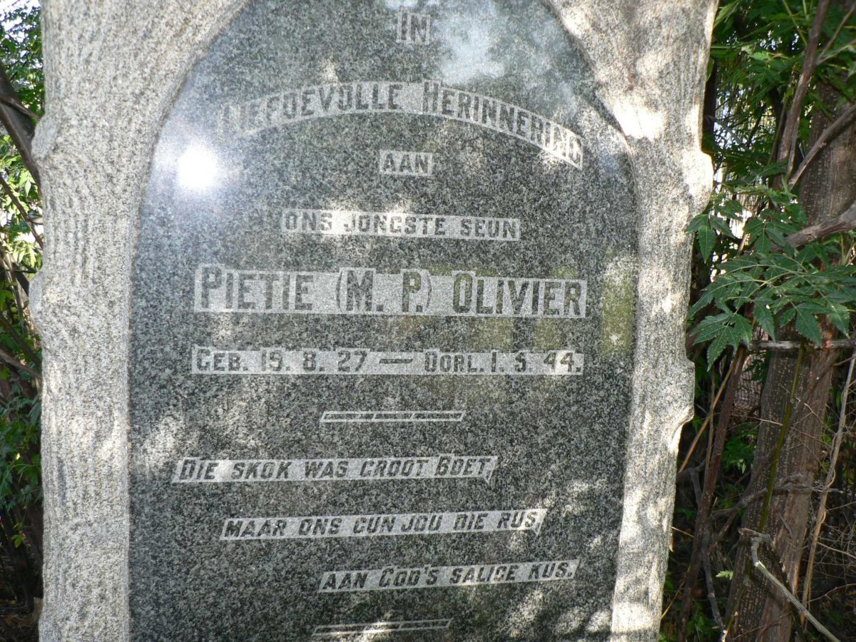 OLIVIER M.P. 1927-1944