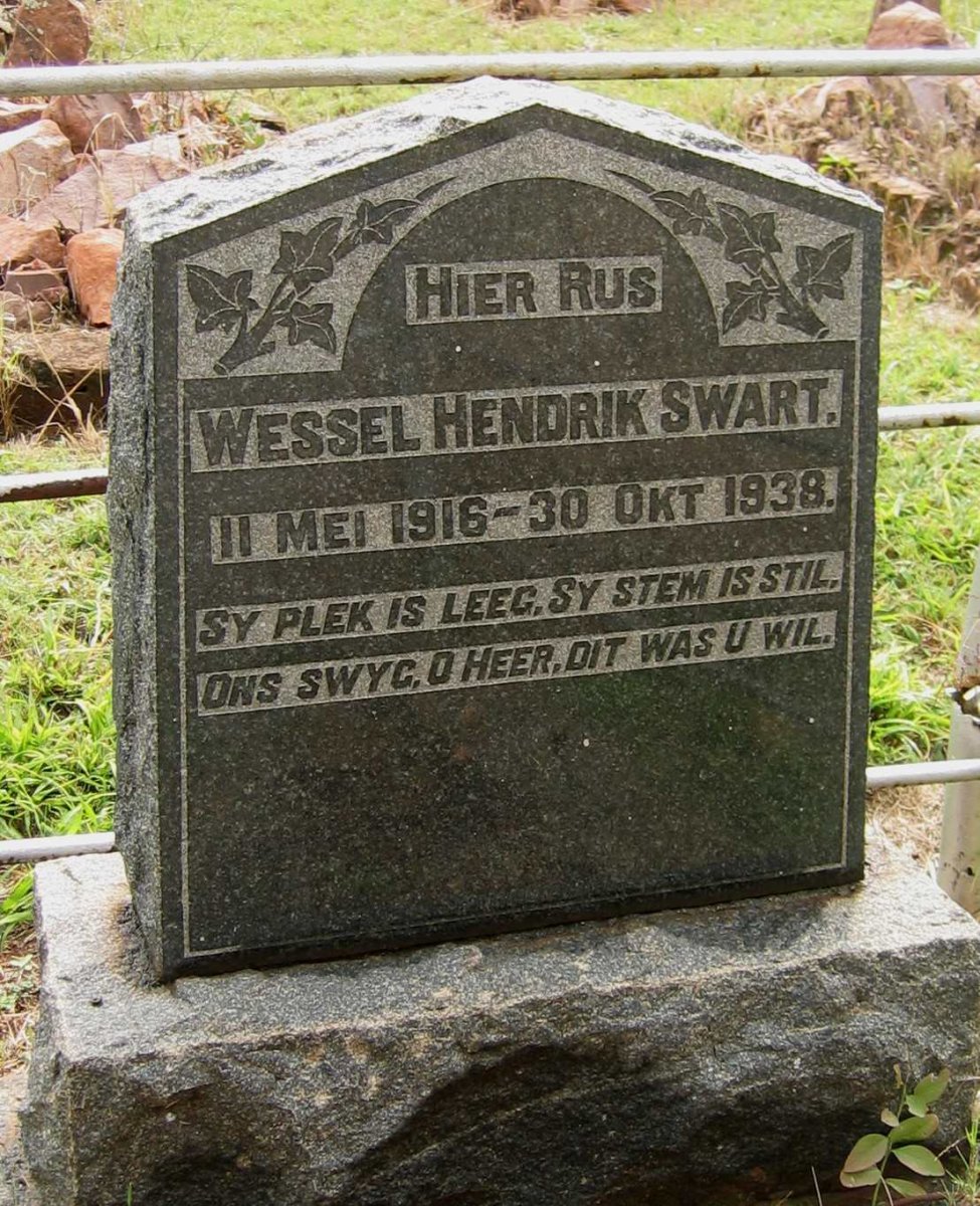 SWART Wessel Hendrik 1916-1938
