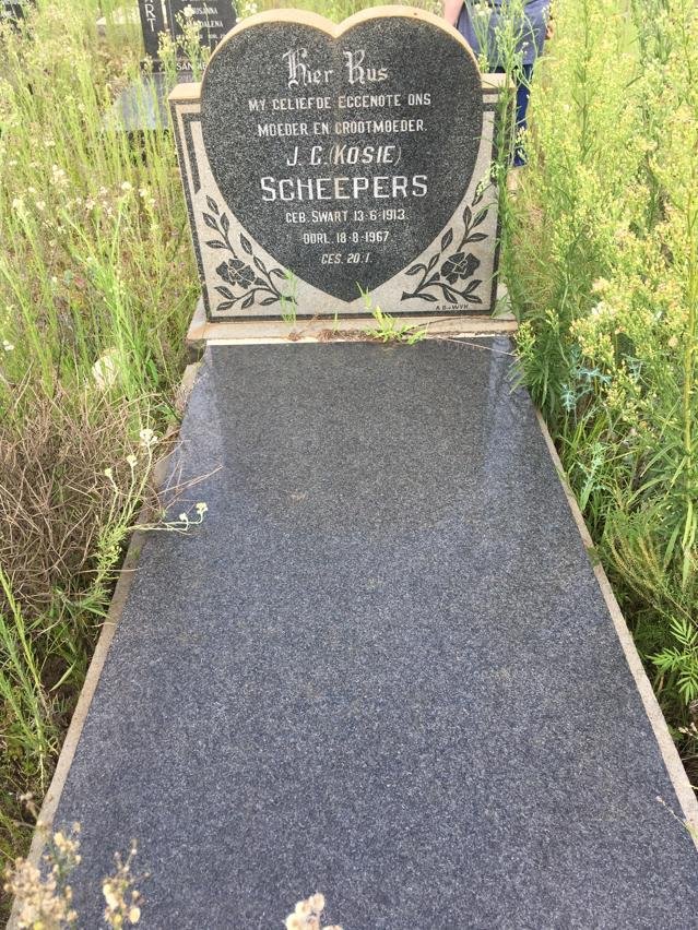 SCHEEPERS J.G. nee SWART 1913-1967