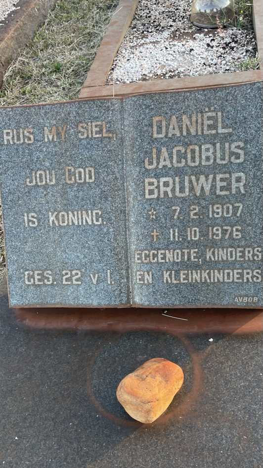 BRUWER Daniël Jacobus 1907-1976