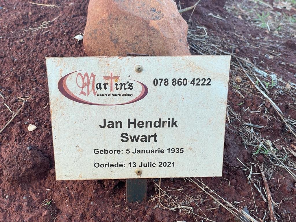 SWART Jan Hendrik 1935-2021