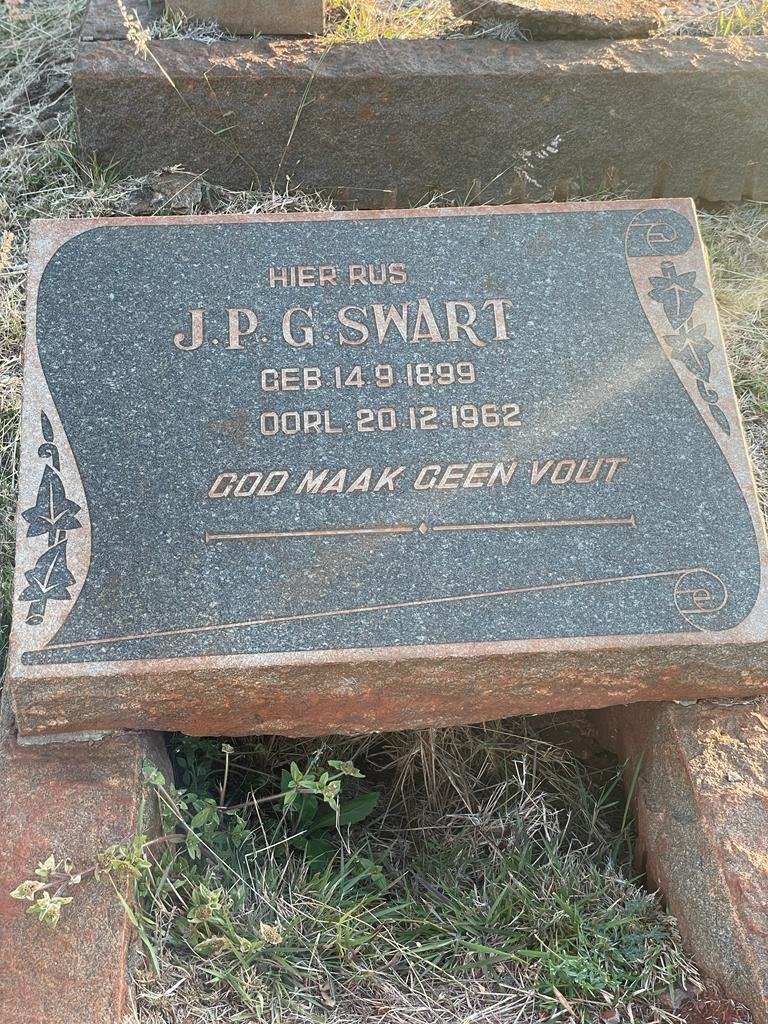 SWART J.P.G. 1899-1962