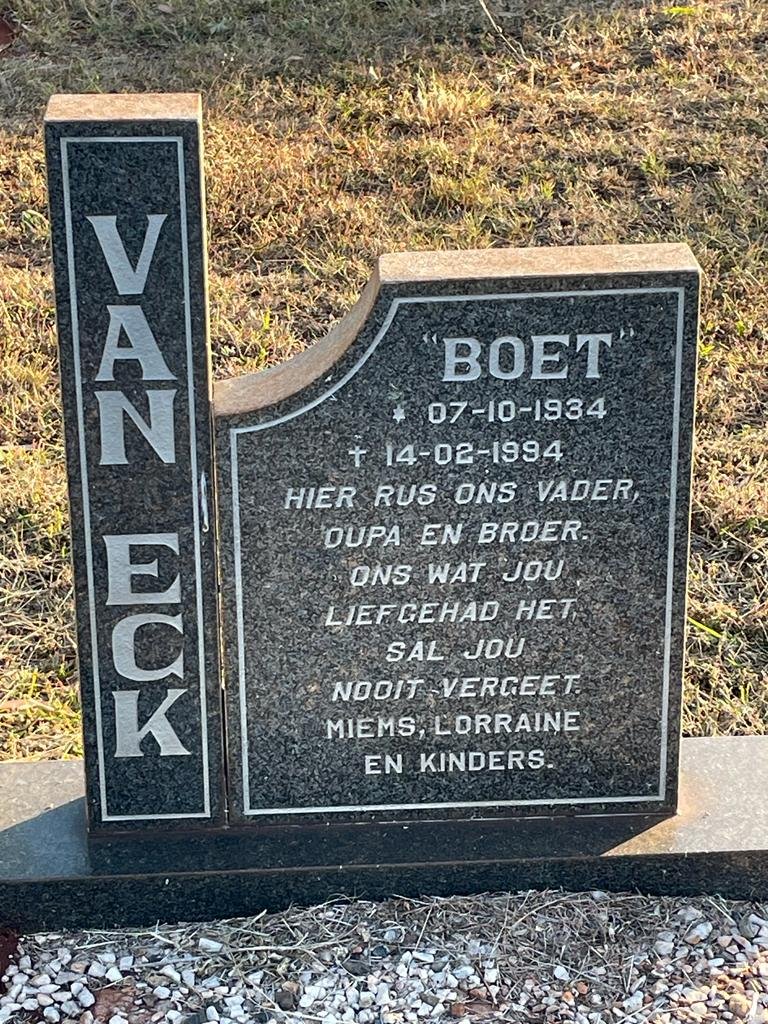 ECK Boet, van 1934-1994