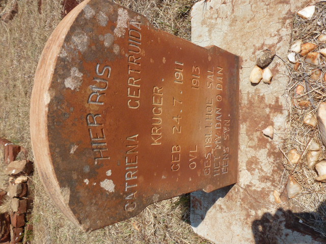 KRUGER Catriena Gertruida 1911-1913