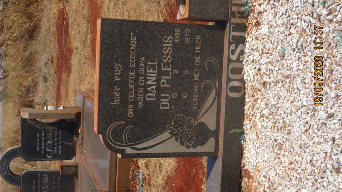 OOSTHUYSEN Daniel du Plessis 1899-1973 &amp; Emily Kathleen 1907-2000