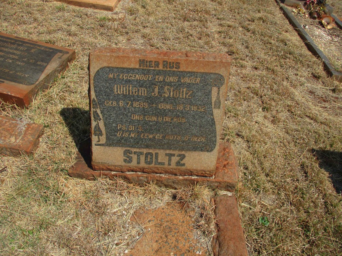 STOLTZ Willem J. 1889-1952 
