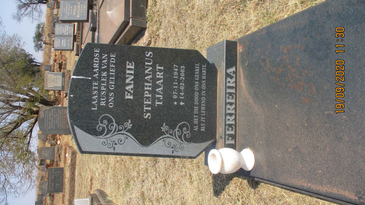 FERREIRA Stephanus Tjaart 1947-2003