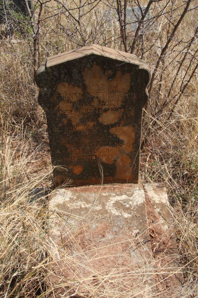 NEL Johanna Petronella nee DE JAGER 1863-1937