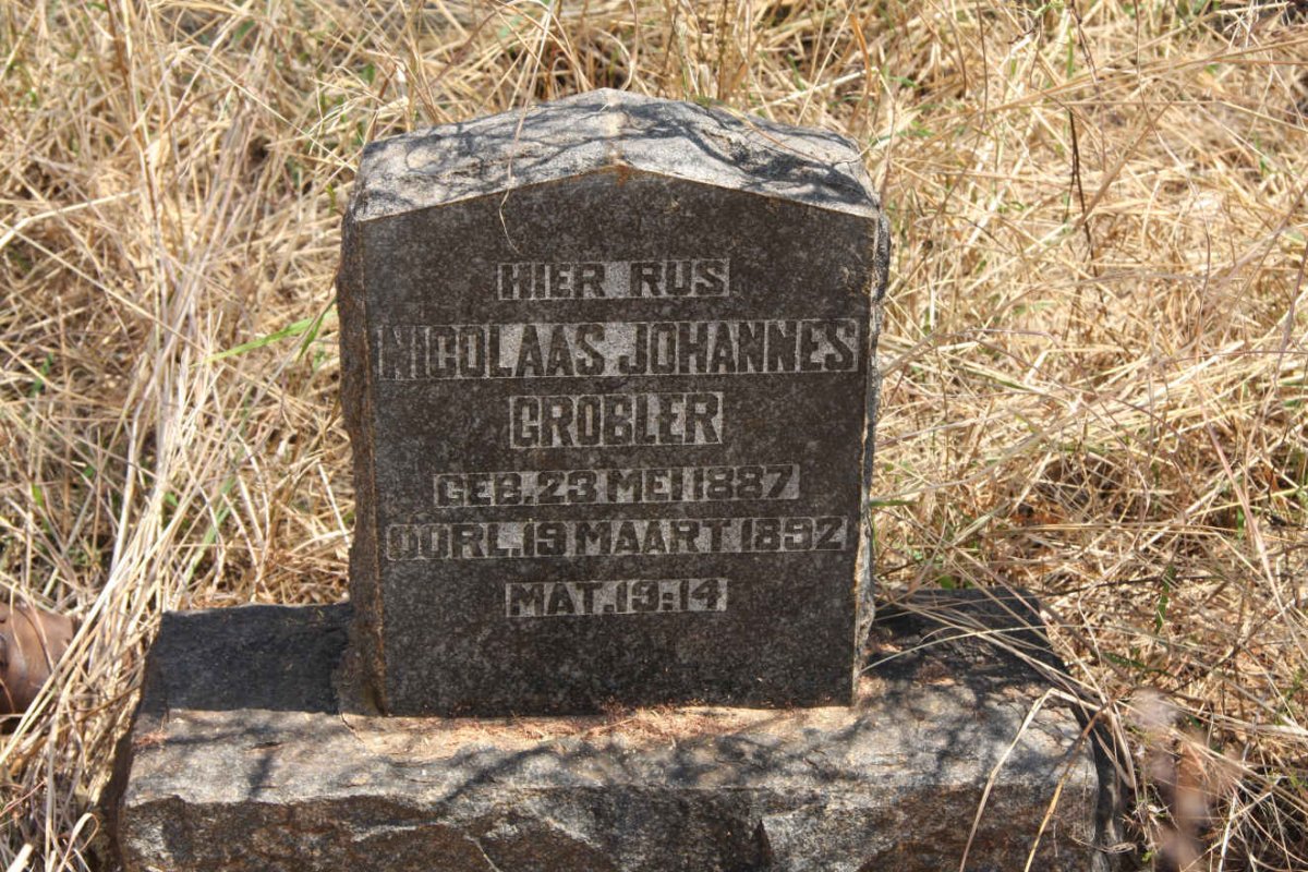GROBLER Nicolaas Johannes 1887-1892