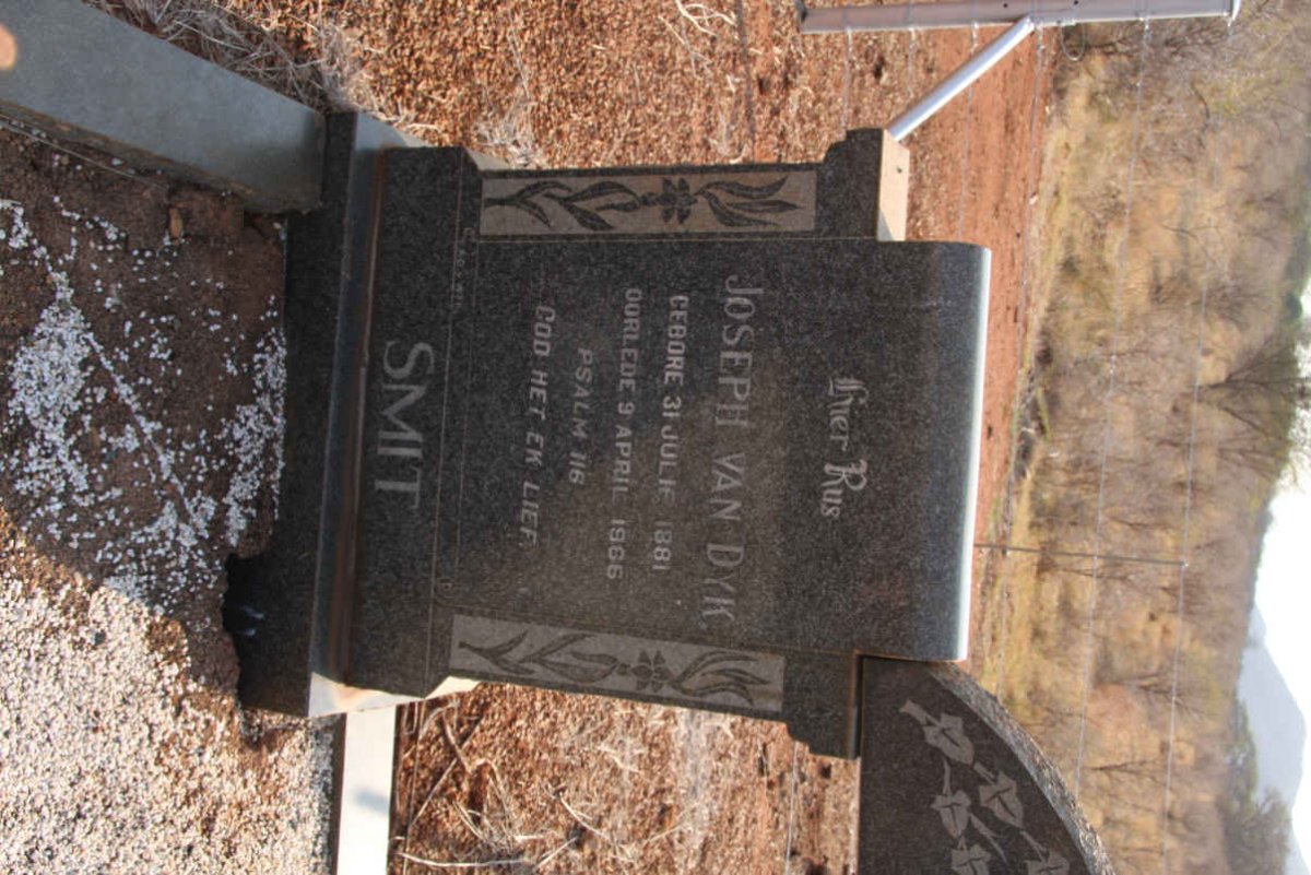 SMIT Joseph Van Dyk 1881-1966 &amp; Elsje Sophia Maria GROBLER 1885-1969
