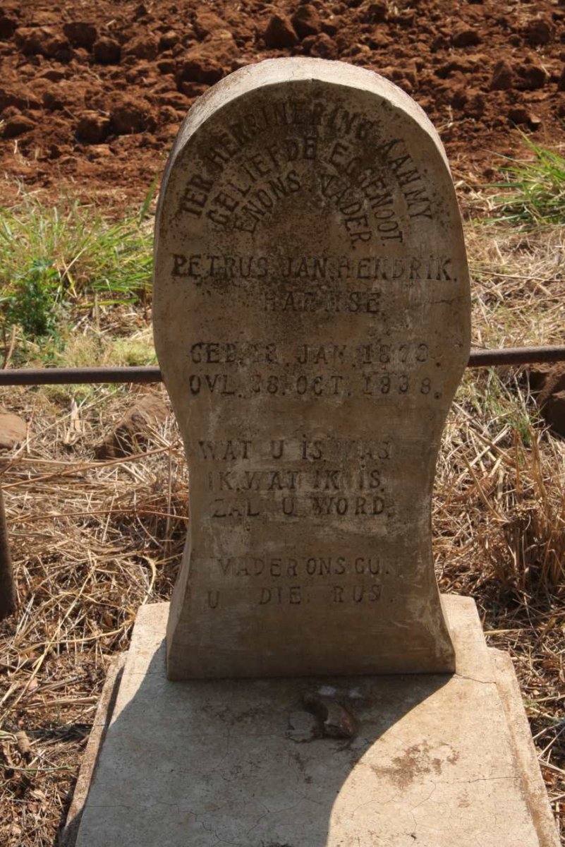 HARMSE Petrus Jan Hendrik 1873-1938