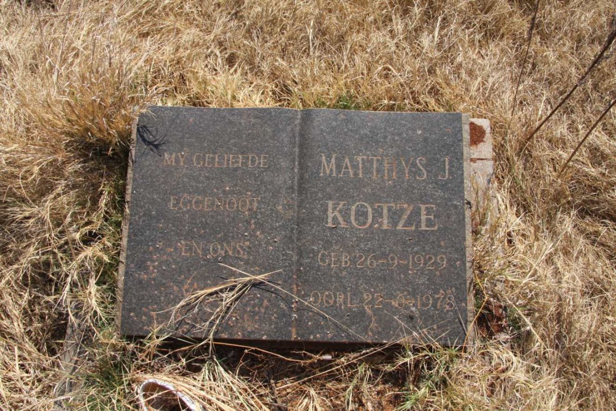 KOTZE Matthys J. 1929-1978