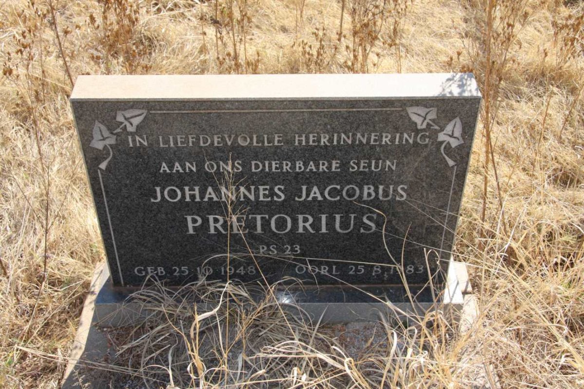 PRETORIUS Johannes Jacobus 1948-1983