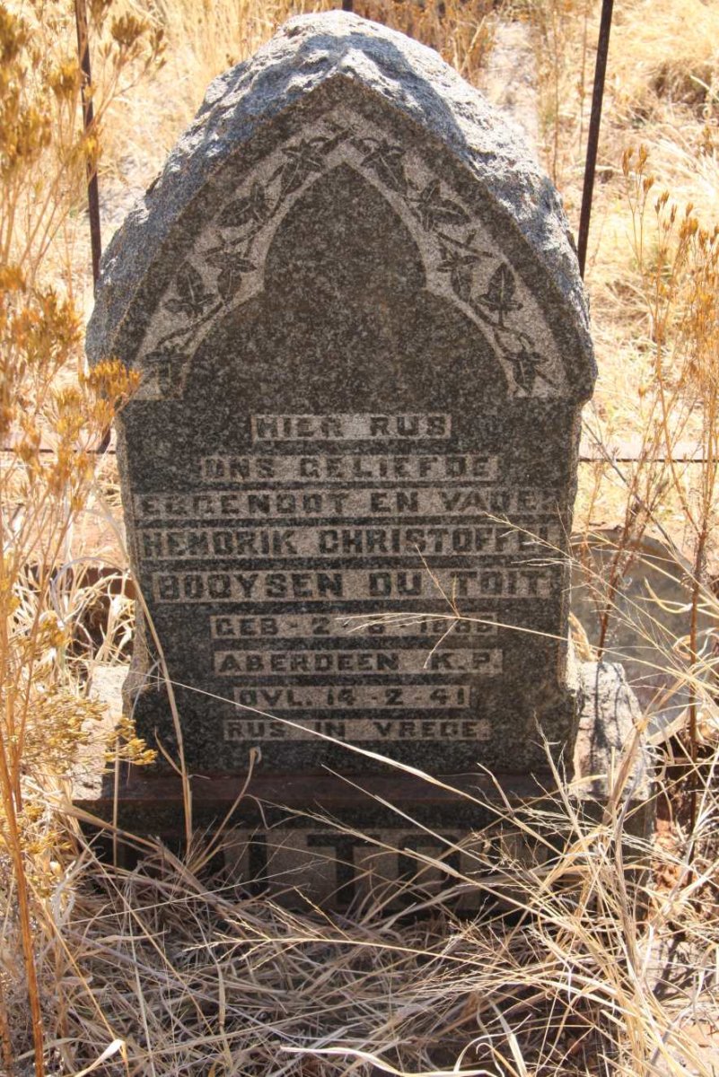 TOIT Hendrik Christoffel Booysen, du 1885-1941