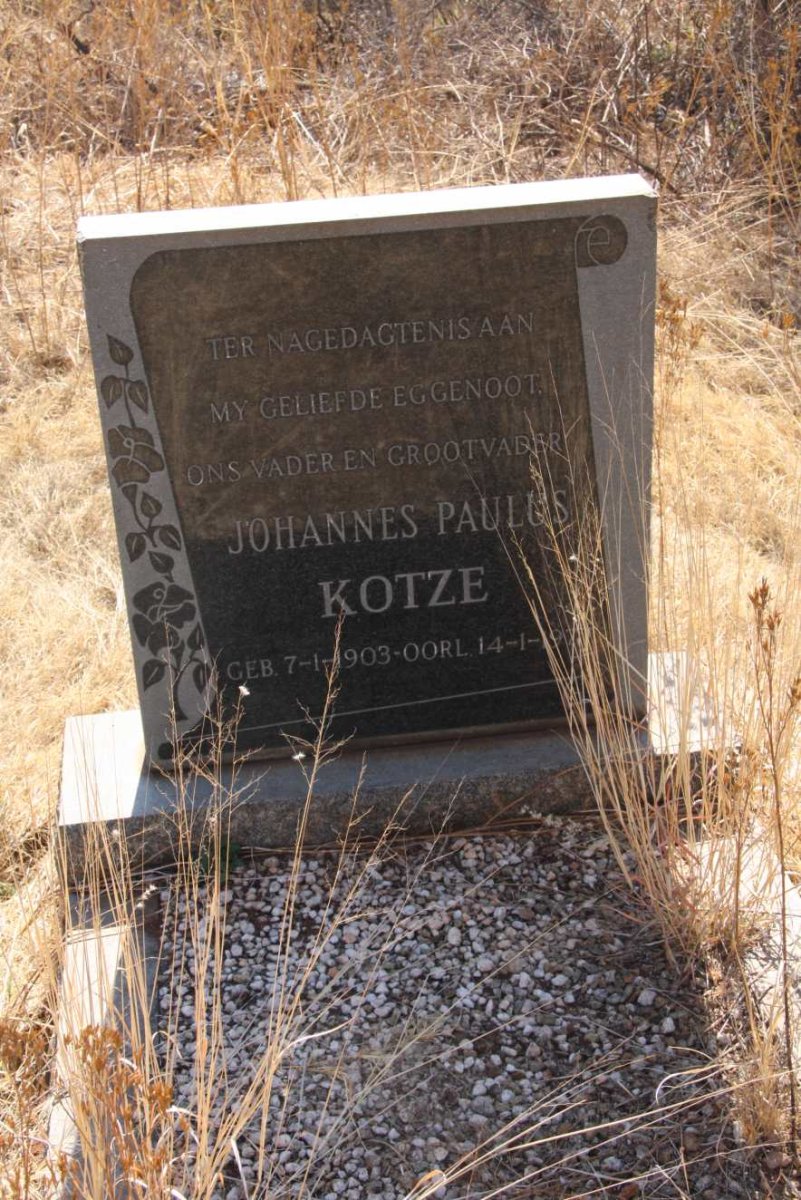 KOTZE Johannes Paulus 1903-197?