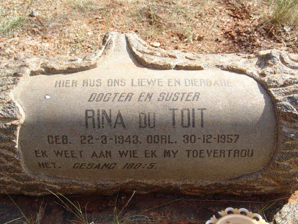 TOIT Rina, du 1943-1957