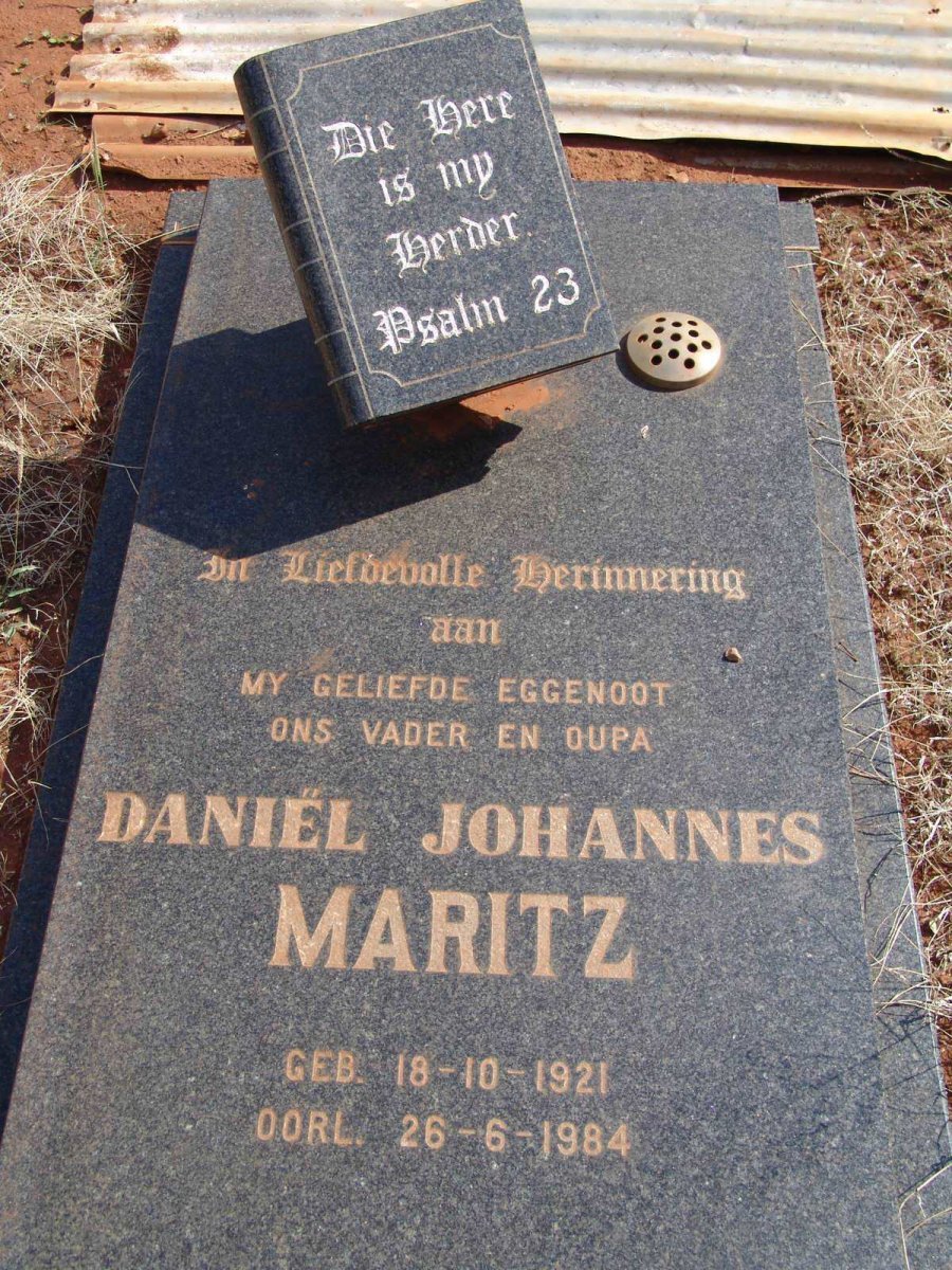 MARITZ Daniel Johannes 1921-1984