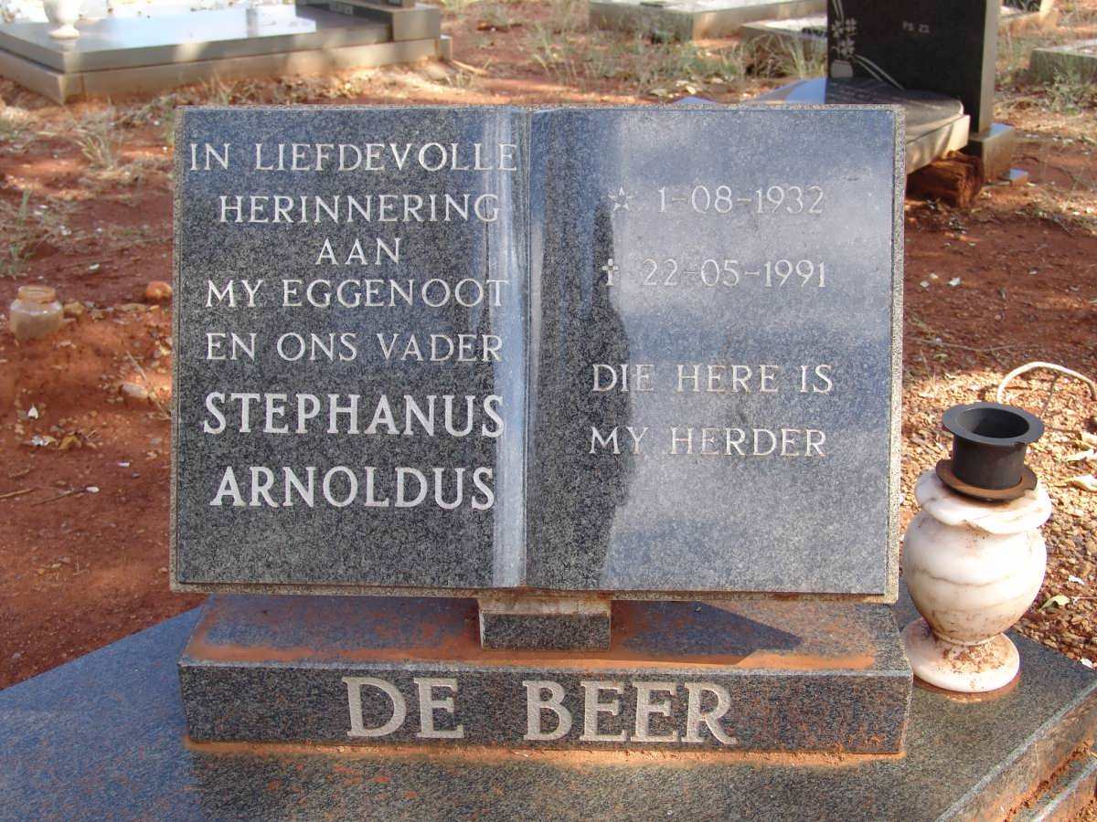 BEER Stephanus Arnoldus, de 1932-1991