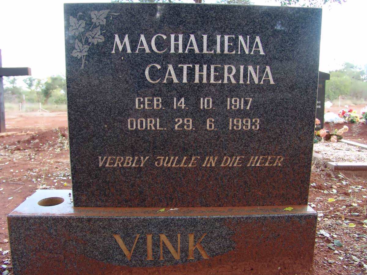 VINK Machaliena Catherina 1917-1993