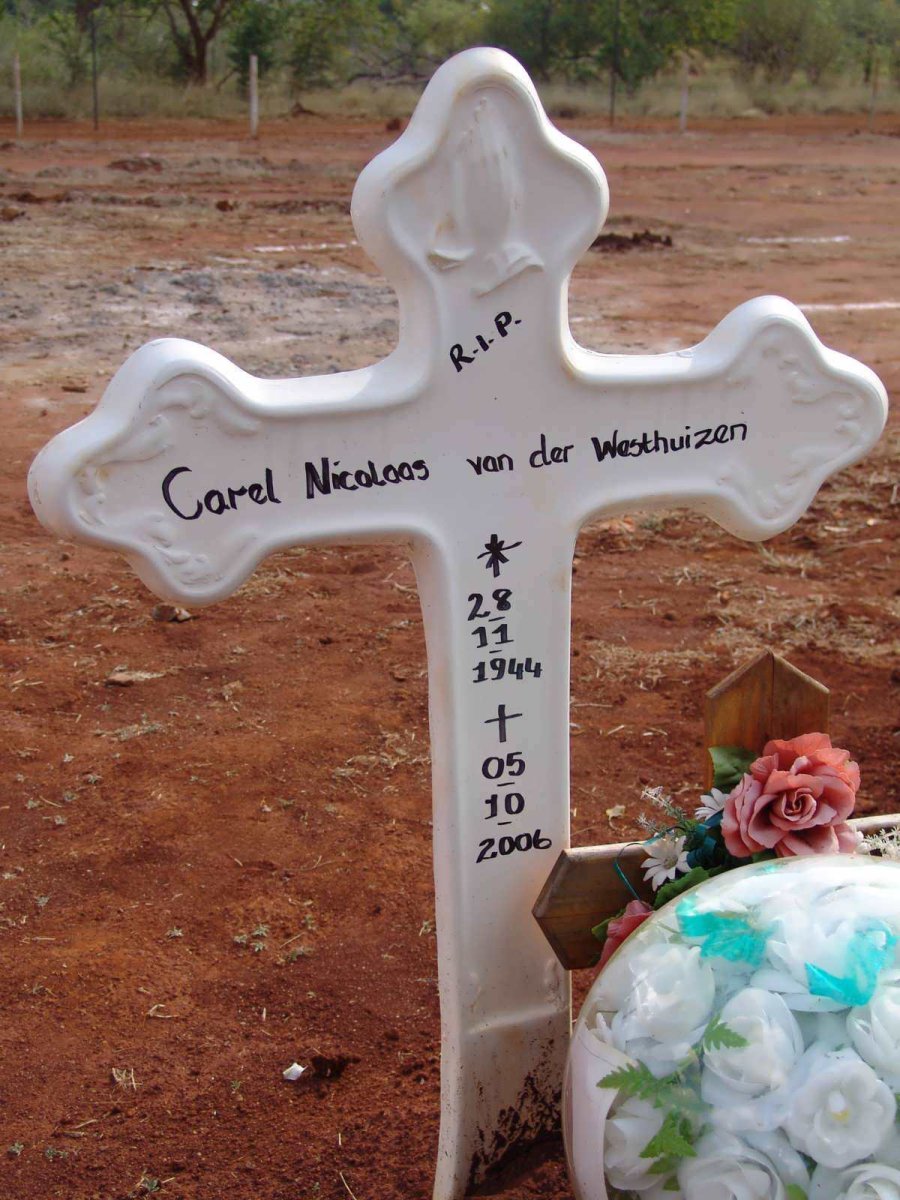 WESTHUIZEN Carel Nicolaas, van der 1944-2006
