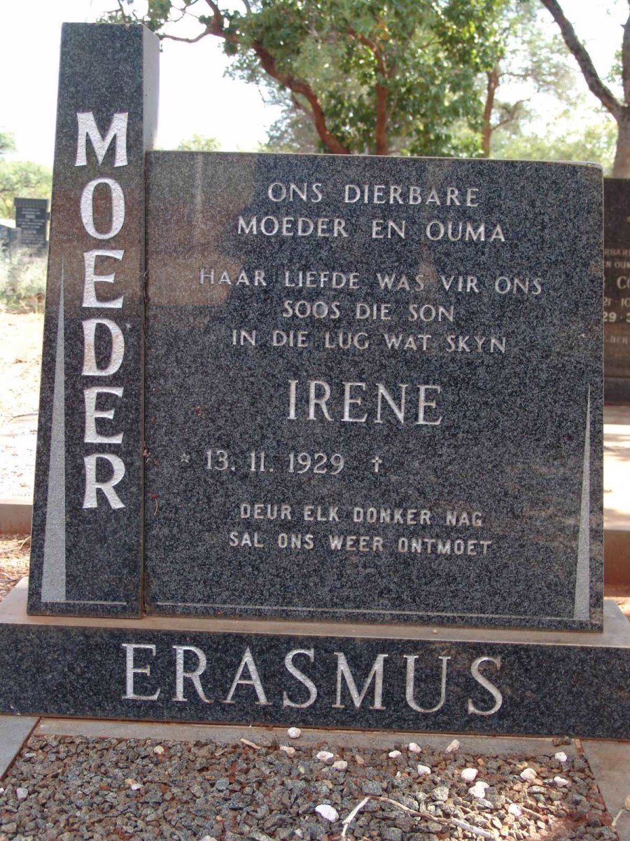 ERASMUS Irene 1929-