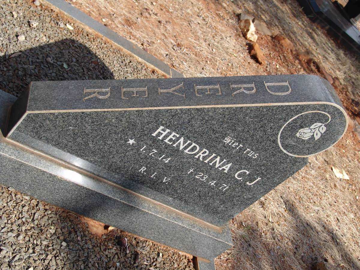 DREYER Hendrina C.J. 1914-1971
