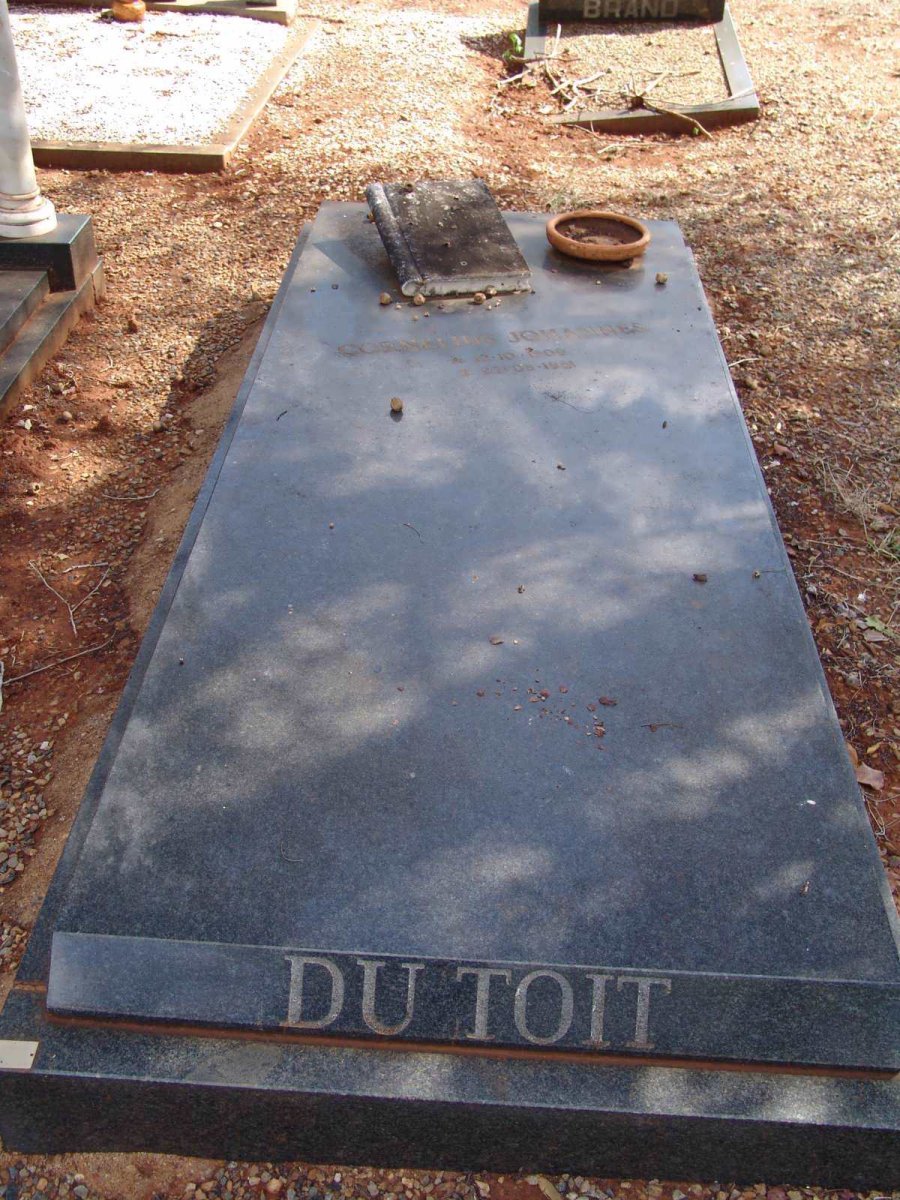 TOIT, Cornelius Johannes, du 1909-1981