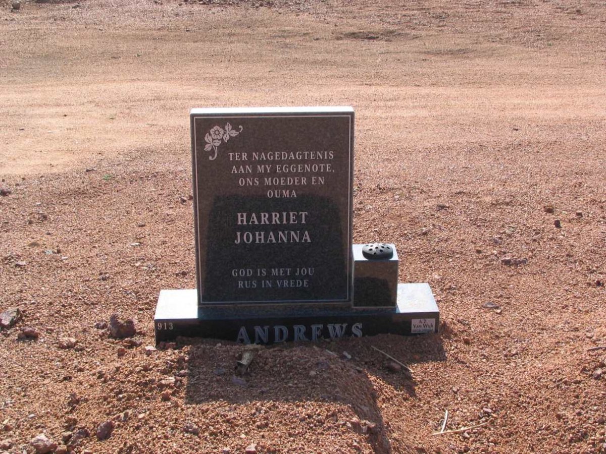 ANDREWS Harriet Johanna