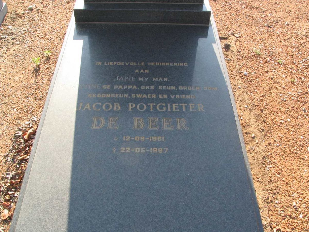 BEER Jacob Potgieter, de 1961-1997