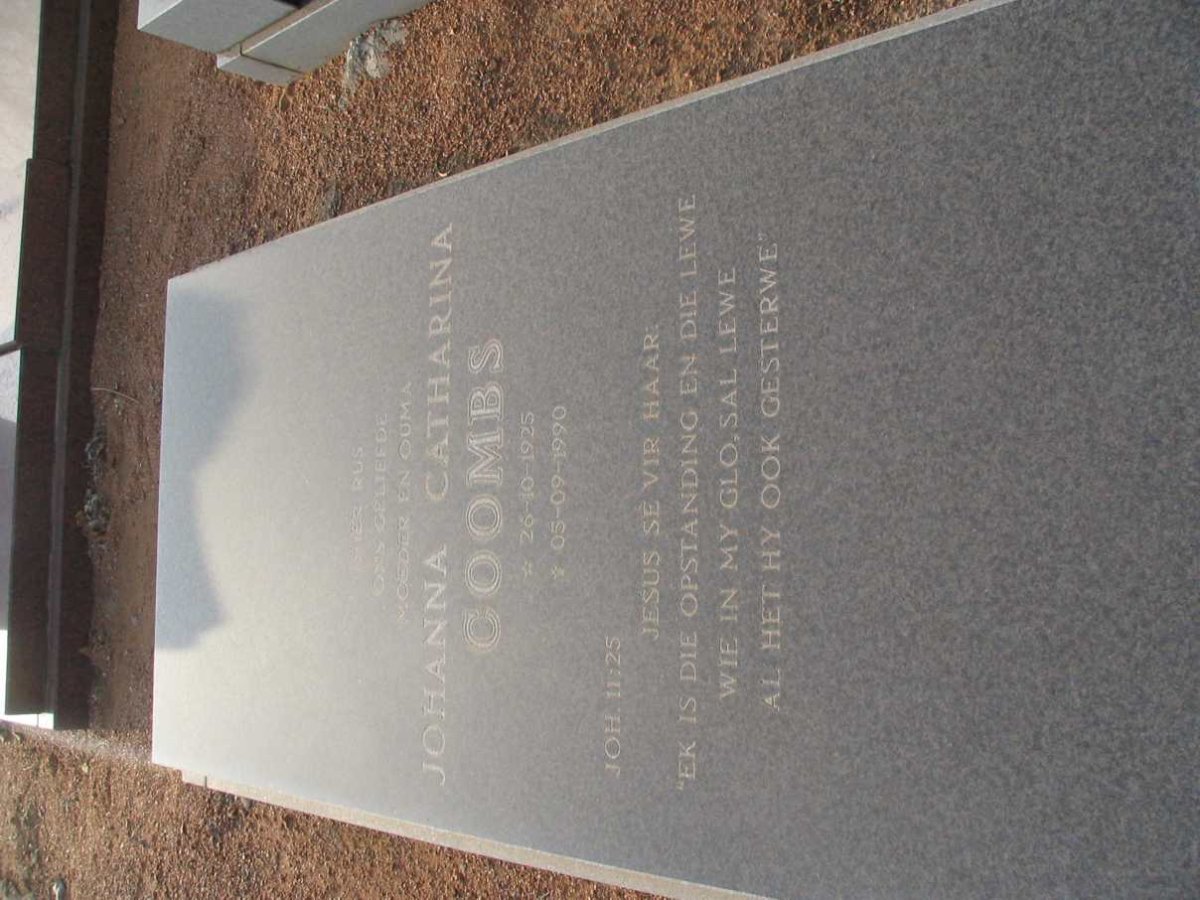 COOMS Johanna Catharina 1925-1990