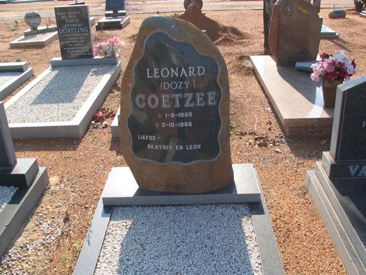 COETZEE Leonard 1950-1996